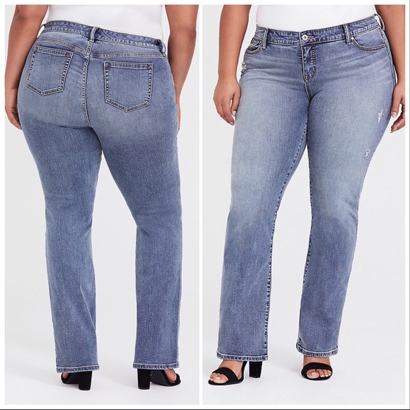 torrid Denim - Torrid Relaxed Boot Jean Distressed Light Wash 22